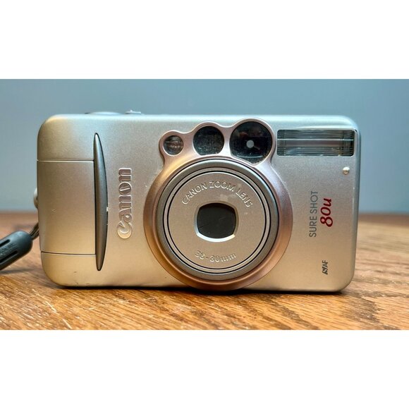 Canon Sure Shot 80U Point and Shoot Compact 35mm Vintage Film Camera WORKS - Picture 1 of 12
